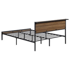 Ricky Metal Full Panel Bed Light Oak - 302144F