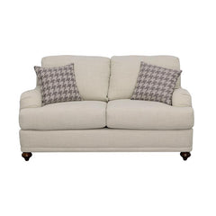 Glenn Upholstered English Arm Loveseat Light Grey and Grey - 511095