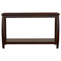 Dixon Wood Entryway Console Table with Shelf Cappuccino - 701079