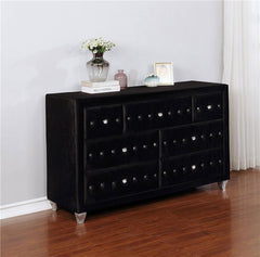 Deanna 7-drawer Rectangular Dresser Black - 206103