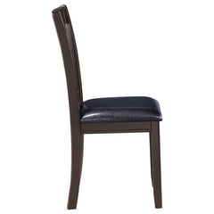 Lavon Padded Dining Side Chairs Espresso and Black (Set of 2) - 102672