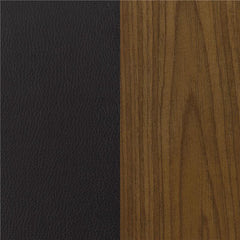Zion Upholstered Swivel Bar Stool Walnut and Black - 100205