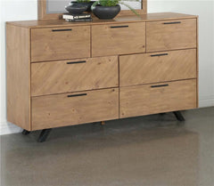 Taylor 7-drawer Dresser Light Honey Brown - 223423