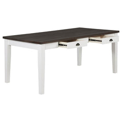 Kingman 6-piece Rectangular Dining Set Espresso and White - 109541-S6