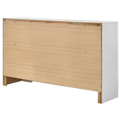 Miranda 7-drawer Dresser White and Rhinestone - 205113