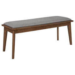 Alfredo Dining Room Set Natural Walnut and Grey - 108080-S6