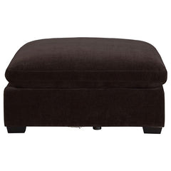 Lakeview Rectangular Upholstered Ottoman Dark Chocolate - 551466