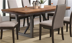 Spring Creek Dining Table with Extension Leaf Natural Walnut - 106581