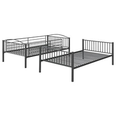 Anson Twin Over Twin Bunk Bed Gunmetal - 400739T