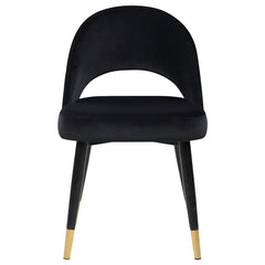 Lindsey Arched Back Upholstered Side Chairs Black (Set of 2) - 193562