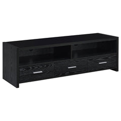 Alton 3-drawer Engineered Wood 62" TV Stand Black Oak - 700645