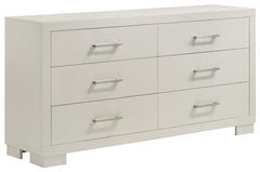 Jessica 6-piece Queen Bedroom Set Cream White - 202990Q-S6P