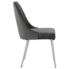 Cabianca Curved Back Side Chairs Grey (Set of 2) - 191442