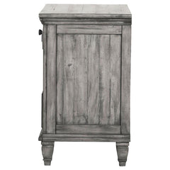 Avenue 3-drawer Nightstand Weathered Grey - 224032