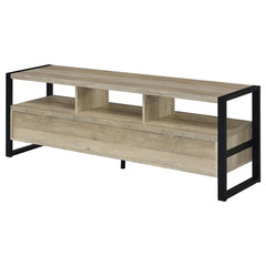 James 3-drawer Engineered Wood 60" TV Stand Distressed Pine - 704272