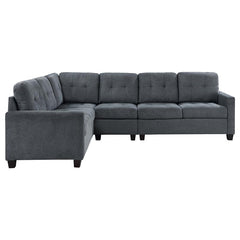 Georgina 4-piece Upholstered Modular Sectional Steel Grey - 551701-SET