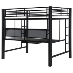 Avalon Full Workstation Loft Bed Black - 460023