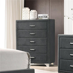 Melody 5-drawer Bedroom Chest Grey - 223385