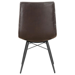 Aiken Upholstered Tufted Side Chairs Brown (Set of 4) - 107853