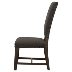 Twain Upholstered Side Chairs Warm Grey (Set of 2) - 109142
