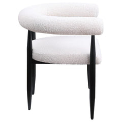 Camden 5-piece Round Dining Table Set Black and Cream - 105780-S5
