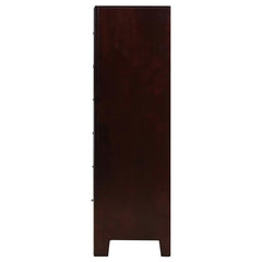Phoenix 6-drawer Door Chest Deep Cappuccino - 200420