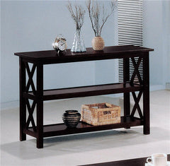 Rachelle 2-shelf Wood Entryway Console Table Deep Merlot - 5910