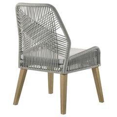 Nakia Woven Back Side Chairs Grey (Set of 2) - 110033