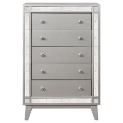 Leighton 5-piece Twin Bedroom Set Metallic Mercury - 204921T-S5