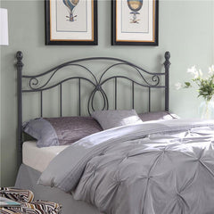 Evan Metal Queen or Full Open Frame Headboard Dark Grey - 300197Q