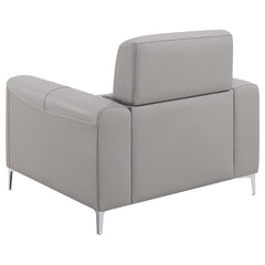 Glenmark Upholstered Track Arm Accent Chair Taupe - 509733