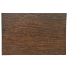 Dewey 2-drawer Counter Height Table with Open Shelves Walnut - 115208