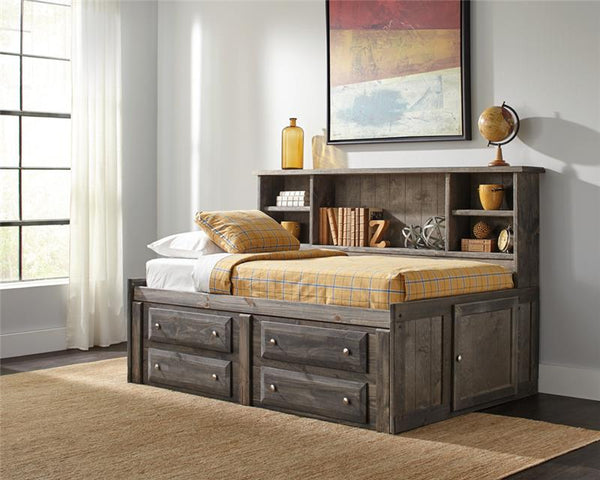 Wrangle Hill Wood Twin Storage Daybed Gunsmoke - 400840T
