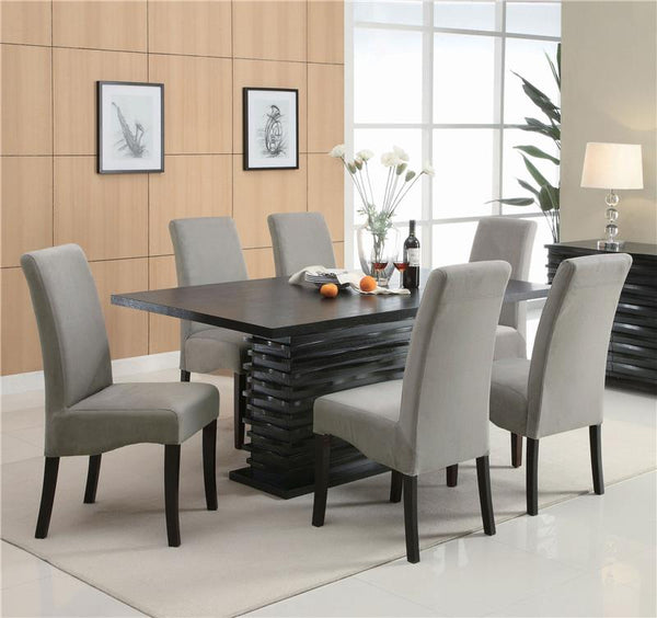 Stanton Rectangular Dining Set Black and Grey - 102061-S7