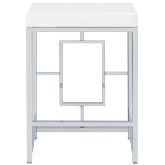 Jackson 5-piece Multipurpose Counter Height Table Set White and Chrome - 182715