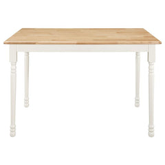 Taffee 5-piece Rectangular Windsor Dining Table Set White - 4147-S5