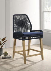 Nakia Woven Rope Back Counter Height Stools (Set of 2) - 110036