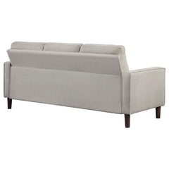Bowen Upholstered Track Arm Tufted Sofa Beige - 506785