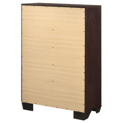 Kauffman 5-drawer Chest Dark Cocoa - 204395