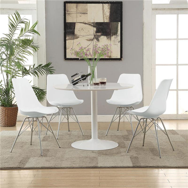 Lowry Round Dining Table White - 105261