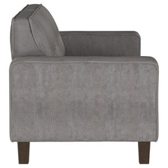 Deerhurst 2-piece Upholstered Track Arm Sofa Set Charcoal - 509641-S2