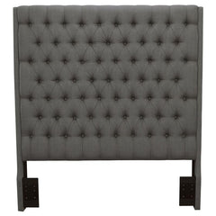 Camille Upholstered Eastern King Panel Headboard Grey - 300621KEB1