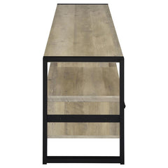 James 3-drawer Engineered Wood 71" TV Stand Distressed Pine - 704273