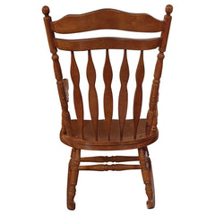 Aylin Solid Wood Rocking Chair Medium Brown - 600187II
