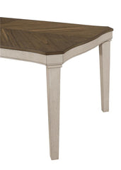 Ronnie 5-piece Starburst Dining Table Set Khaki and Rustic Cream - 108051-S5