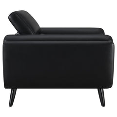 Shania Upholstered Low Back Accent Chair Black - 509923