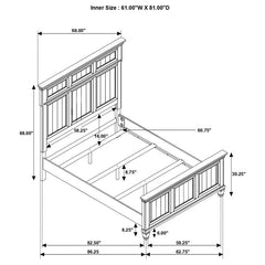 Avenue 5-piece Queen Bedroom Set Weathered Grey - 224031Q-S5