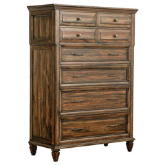 Avenue 5-piece Queen Bedroom Set Weathered Burnished Brown - 223031Q-S5