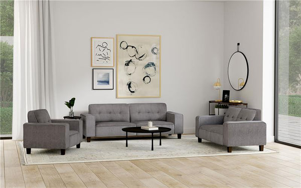 Deerhurst Upholstered Track Arm Tufted Sofa Charcoal - 509641