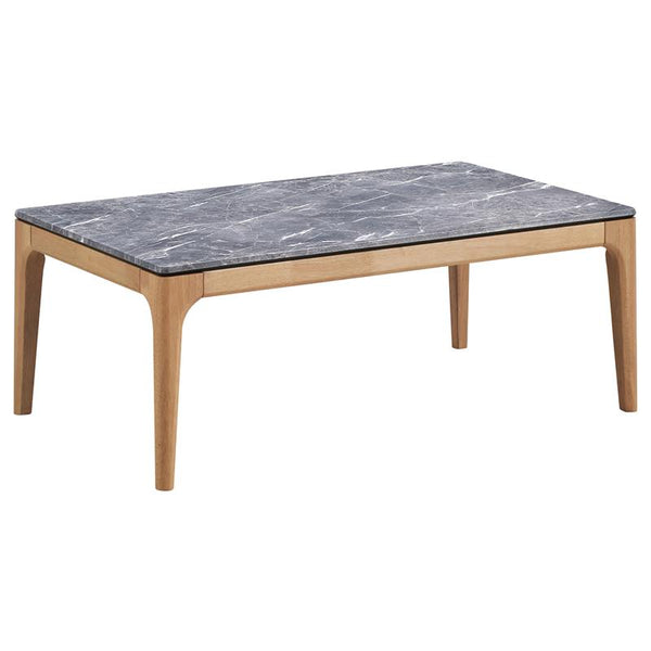 Polaris Rectangular SmartTop Coffee Table Grey and Light Oak - 707858